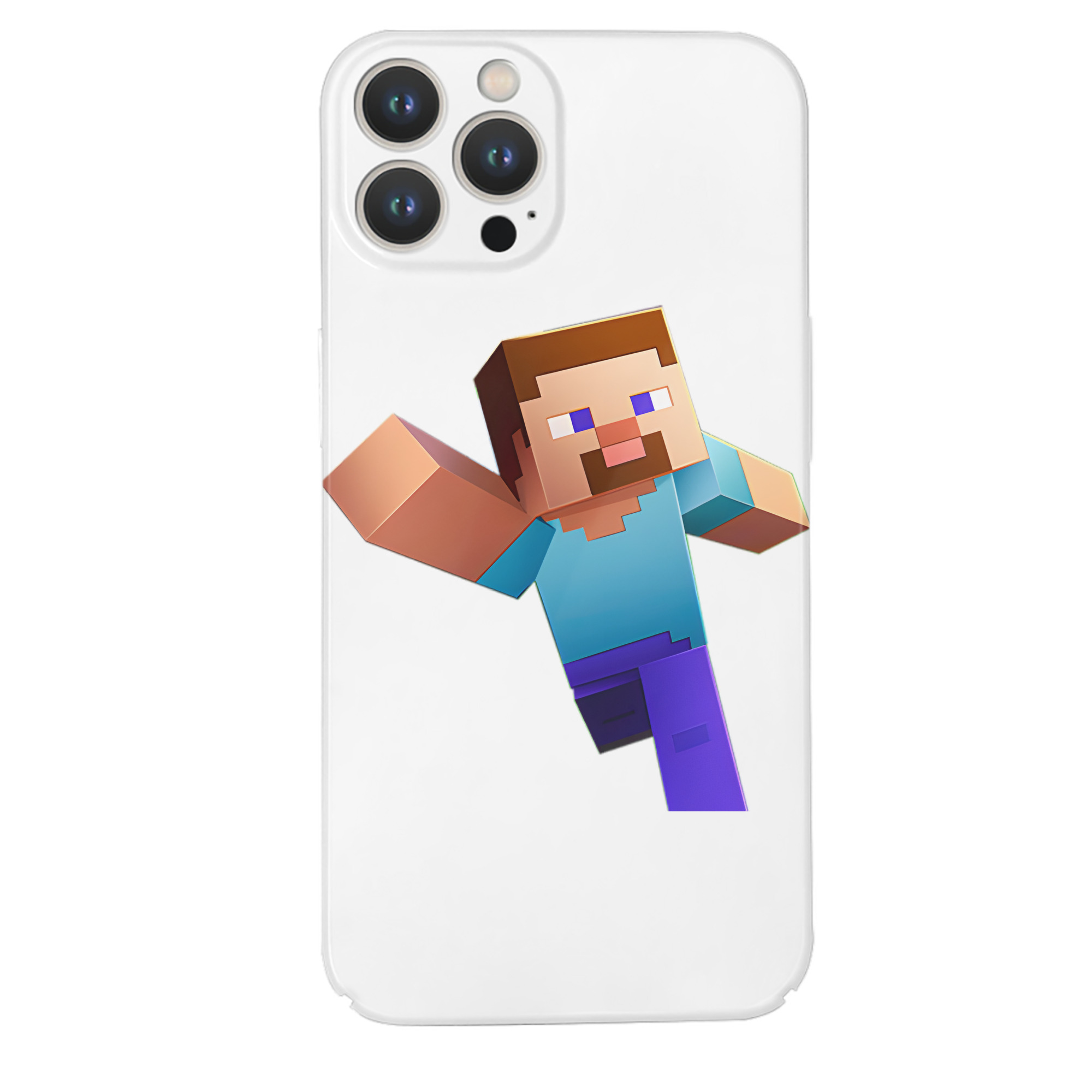 （画像用） マインクラフト ブロックの世界 Minecraft MC Block world 【iPhone 14シリーズ対応】ハードケース